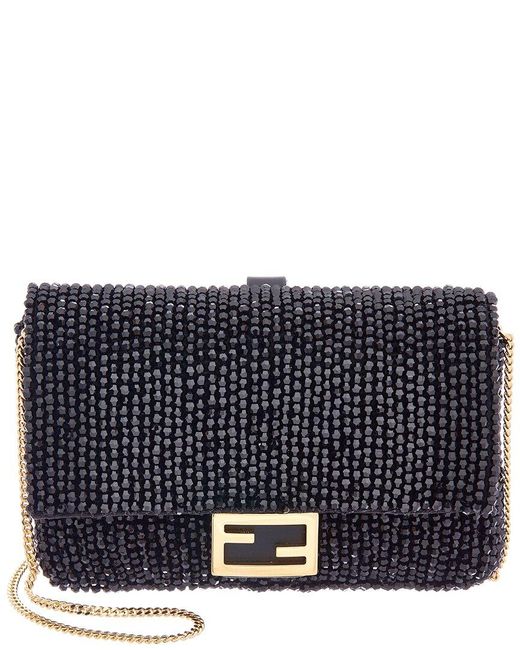 Fendi Black Nano Beaded Baguette Charm