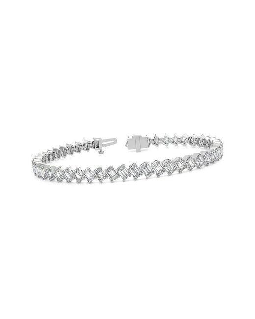 Lab Grown Diamonds White 14K 9.60 Ct. Tw. Lab-Grown Diamond Tennis Bracelet