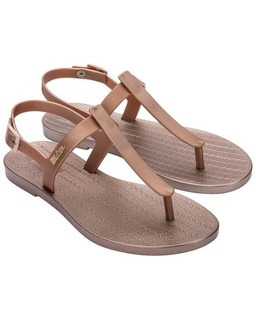 Melissa Pink Sun Ventura Metallic Sandal