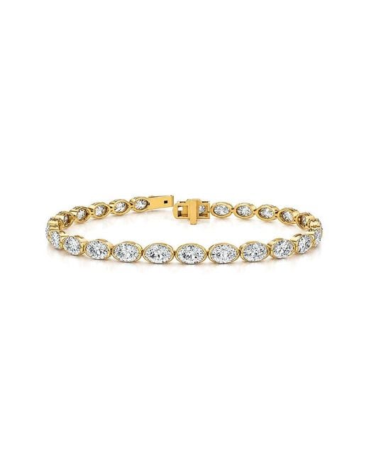 Lab Grown Diamonds White 14K 10.00 Ct. Tw. Lab-Grown Diamond Tennis Bracelet