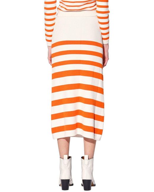 Walter Baker Orange Lidia Skirt