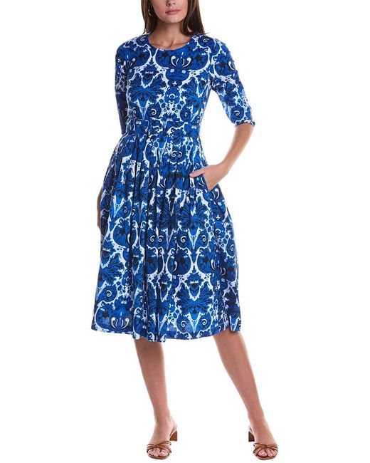 Samantha Sung Blue Florence Midi Dress