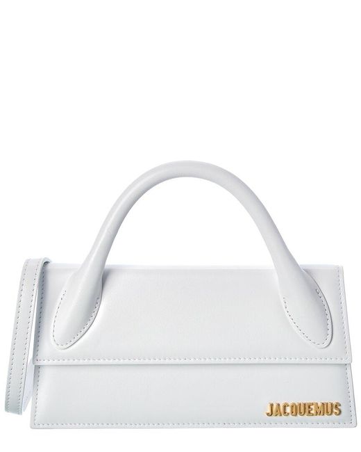 Jacquemus White Le Chiquito Long Leather Clutch