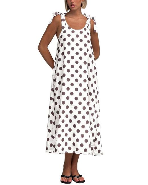 LOEY White Midi Dress