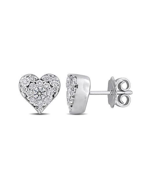 Rina Limor White 14k 0.77 Ct. Tw. Diamond Stud Earrings