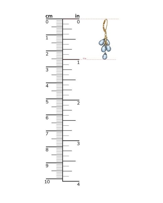 Rachel Reinhardt Jewelry 14k Plated London Blue Quartz Briolette Earrings