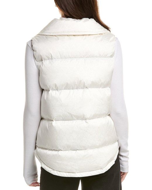 Post Card White Down Vest