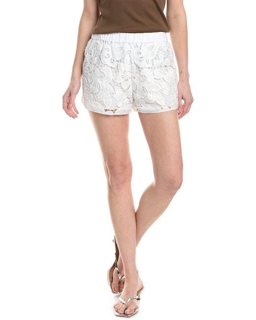 Rag & Bone White Amy Lace Short