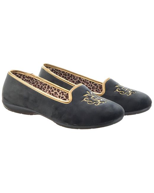 Menina Step Blue Royal Leather Slipper