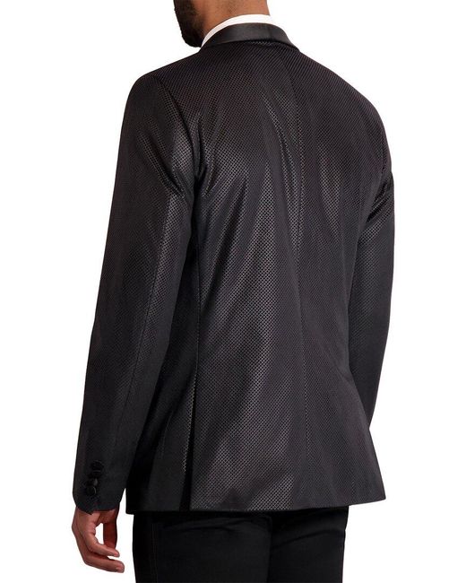 Ike Behar Black Velvet Tuxedo Jacket for men