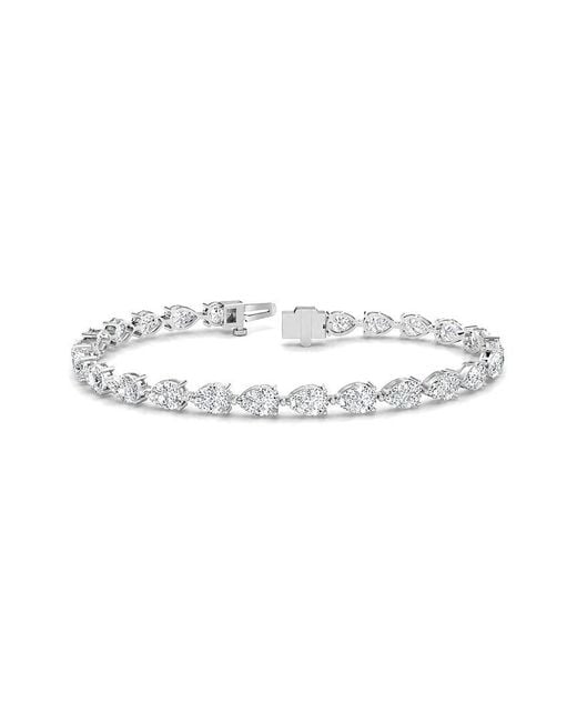 Lab Grown Diamonds White 14K 9.75 Ct. Tw. Lab-Grown Diamond Tennis Bracelet