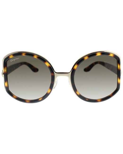 Ferragamo Gray Sf719s 52mm Sunglasses