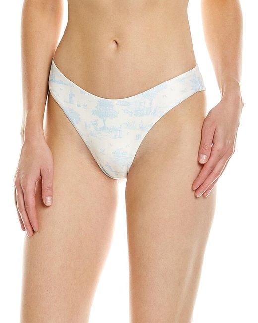 WeWoreWhat Blue Classic Scoop Bikini Bottom