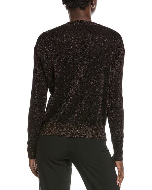 Autumn Cashmere Black Shimmer Cashmere & Silk-Blend Cardigan