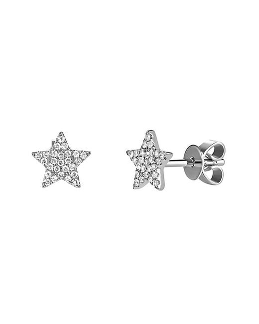 Sabrina Designs Metallic 14k 0.20 Ct. Tw. Diamond Star Studs
