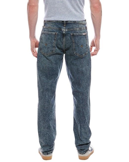 Hudson Blue Blake Contrast Stockwell Slim Straight Jean for men