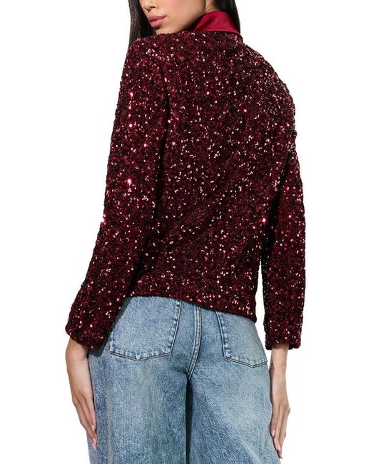 Alice + Olivia Red Devyn Blazer