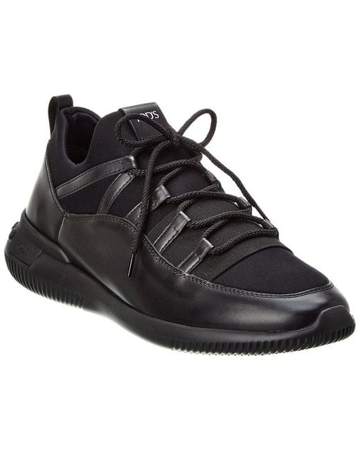 Tod's Black Nuovo Neoprene & Leather Sneaker for men