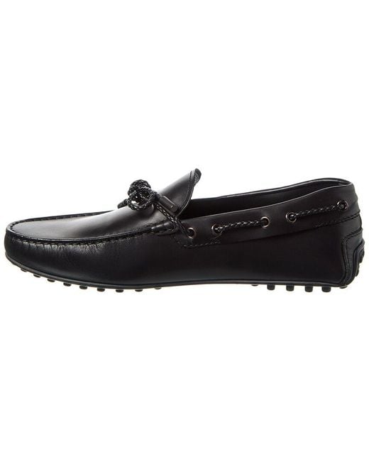 Tod's Black Gommino Leather Loafer for men