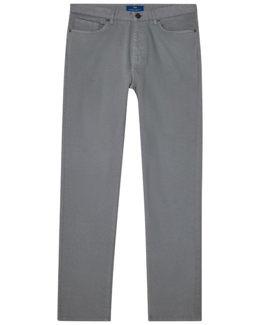 Robert Talbott Gray Rockwell 5 Pocket Pant for men