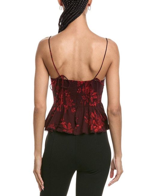 REVERIEE Red Sleeveless Top