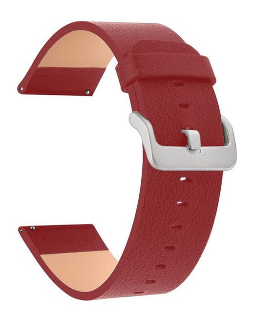 The Posh Tech Red Leather Watch Strap for men