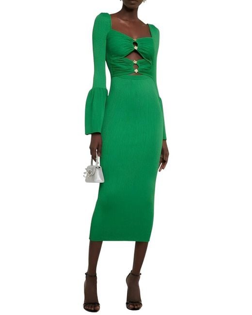 CAMILA BLANCO Green Midi Dress