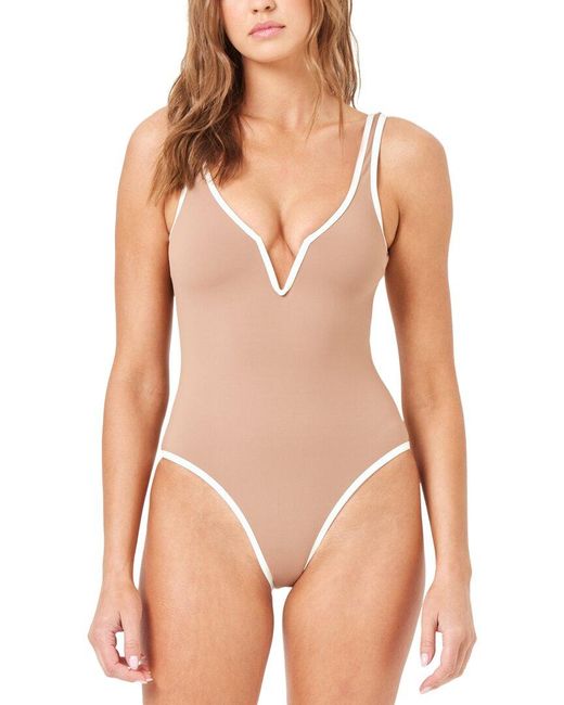 LSPACE Natural Coco Classic One-Piece Swimsuit