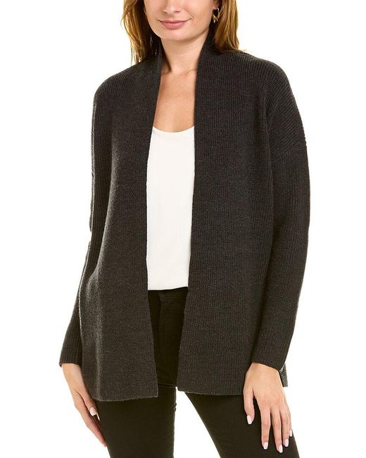 Eileen Fisher Merino Wool Boxy Cardigan 