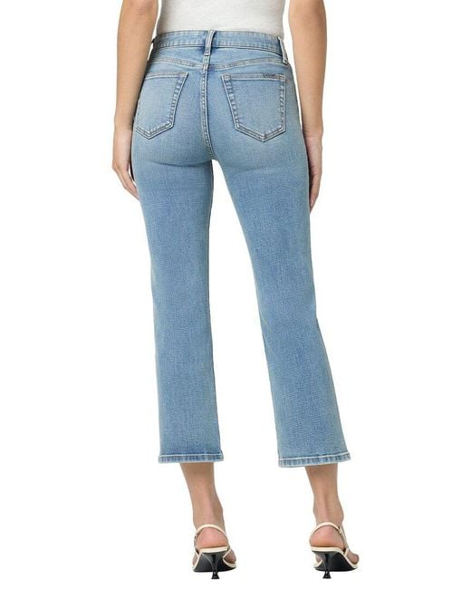 Joe's Jeans Blue High Rise Crop Bootcut Jean