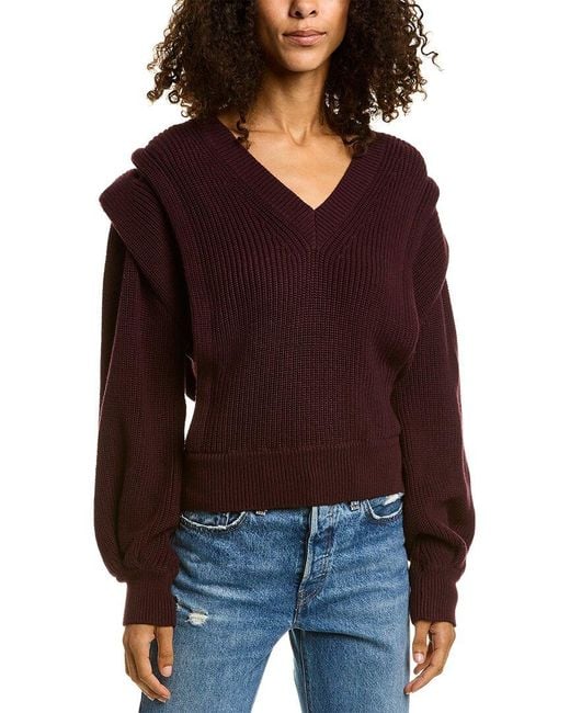 IRO Red Lore Wool-blend Sweater