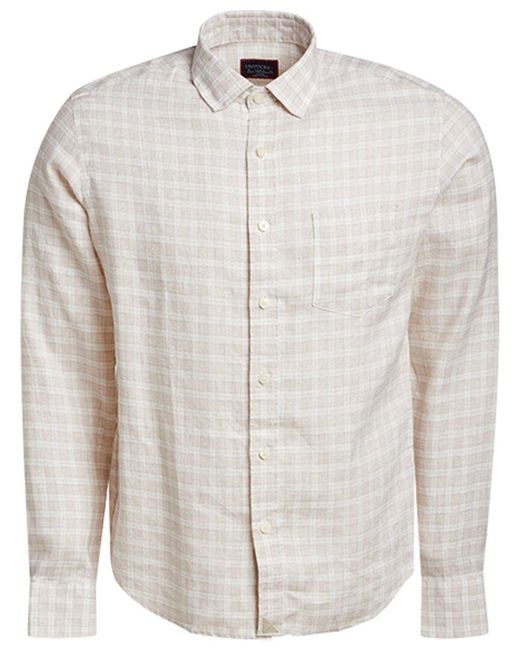 UNTUCKit White Slim Fit Wrinkle-resistant Noval Linen Shirt for men