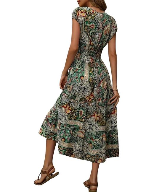 Lily Kim Green Midi Dress