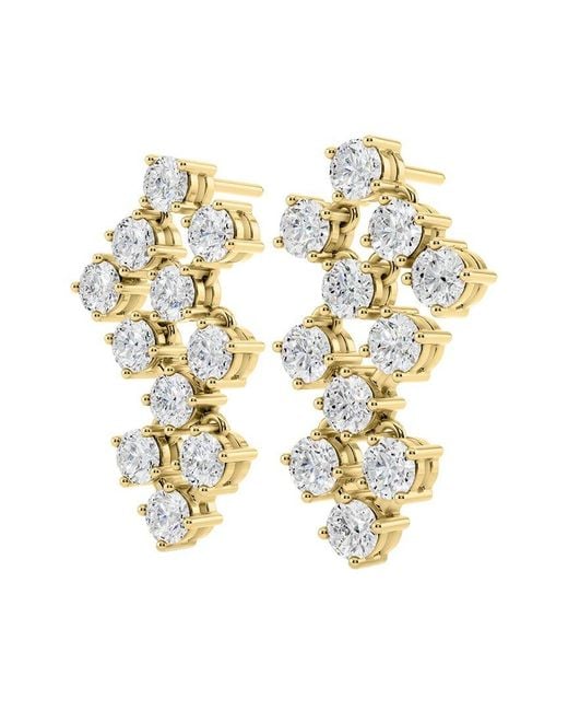 Sabrina Designs Lab Grown Diamonds Metallic 14K 2.24 Ct. Tw. Lab-Grown Diamond Chandelier Earring