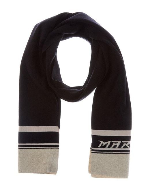 Isabel Marant Black Casey Wool-Blend Scarf