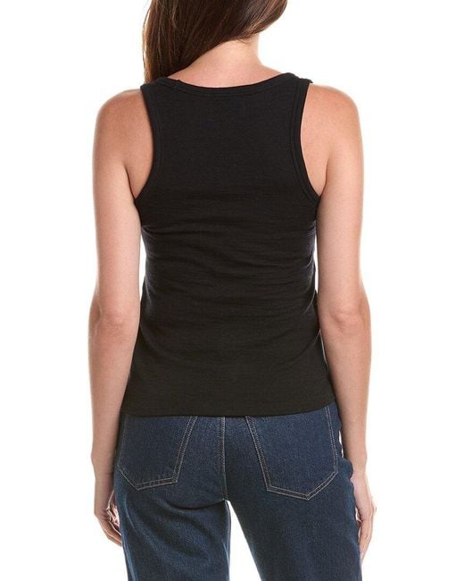 Officine Generale Black Officine Generale Tatia Wool-Blend Tank