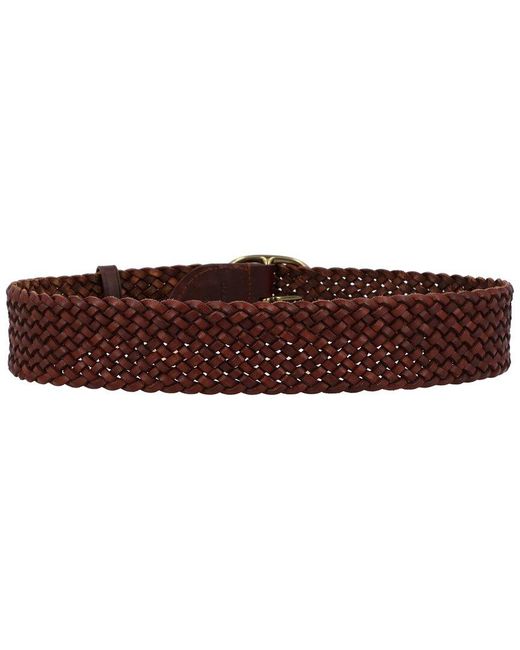 Dragon Diffusion Brown Leather Belt