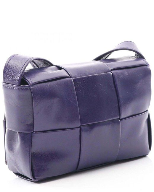 Bottega Veneta Purple Candy Cassette Mini Leather Bag (authentic Pre-loved)