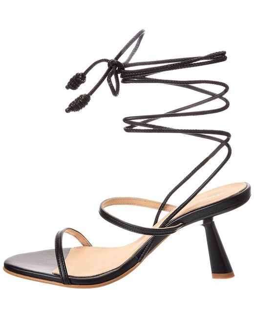 Alohas Black Kendra Leather Sandal