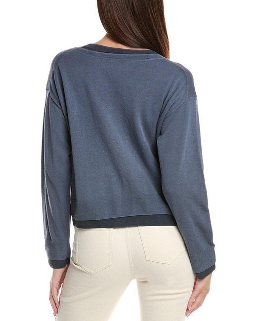 Vince Blue Double Layer Sweater