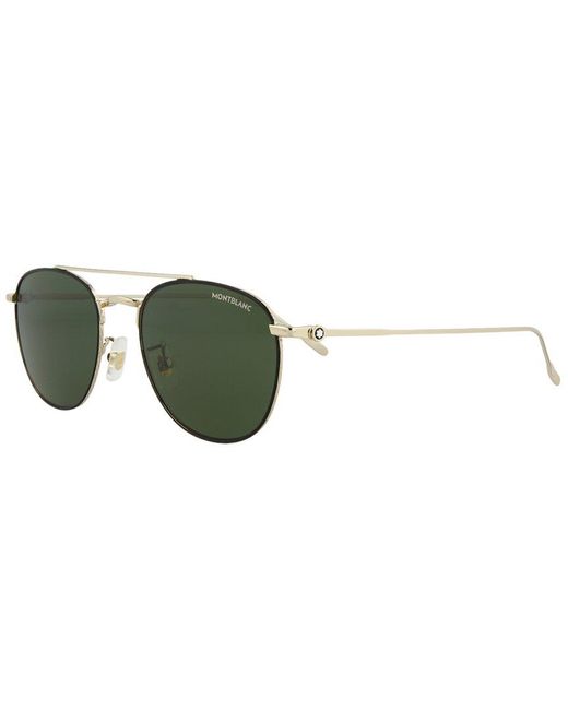 Montblanc Green Mb0211s 53mm Sunglasses for men