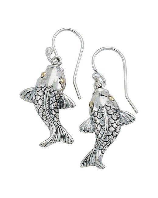 Samuel B. White 18K & Koi Fish Earrings