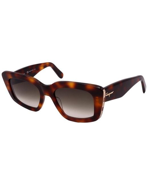 Ferragamo Brown Sf1024s 52mm Sunglasses