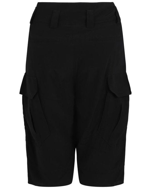 Givenchy Black Silk Cargo Short