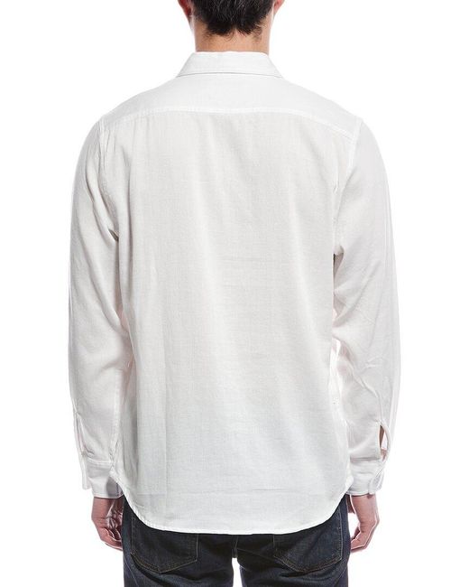 Grayers White Bedford Textured Shirt for men