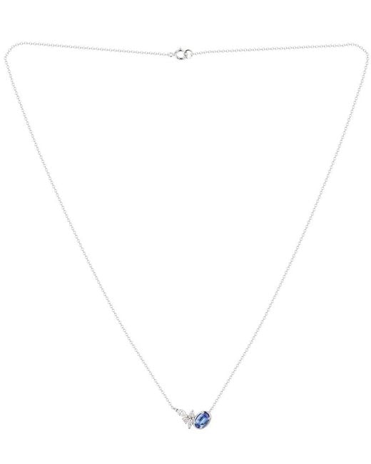 Gregg Ruth Blue 14K 0.60 Ct. Tw. Diamond & Sapphire Pendant