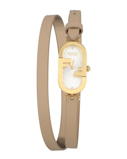 Fendi Metallic O'lock Diamond Watch