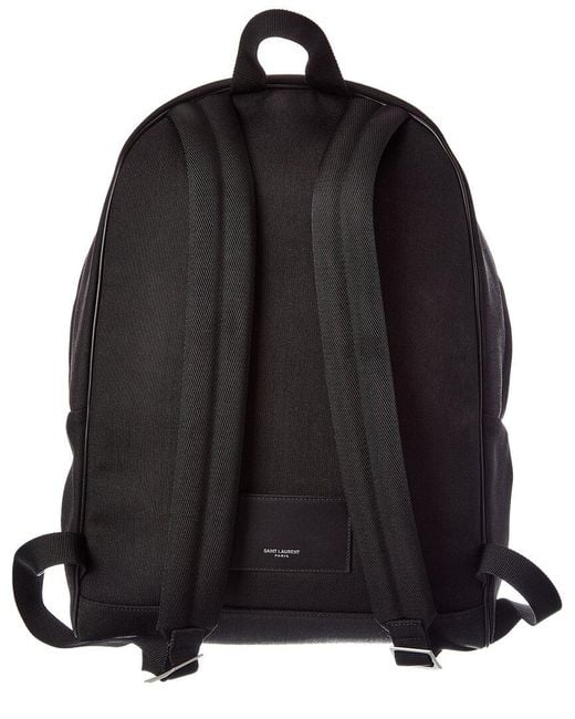 Saint Laurent Black City Backpack for men
