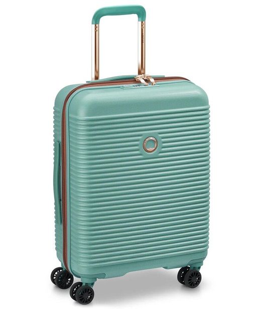 Delsey Green Freestyle Carry-On Expandable Spinner Upright