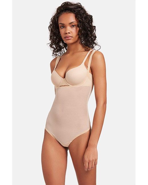 Wolford White Tulle Forming String Bodysuit